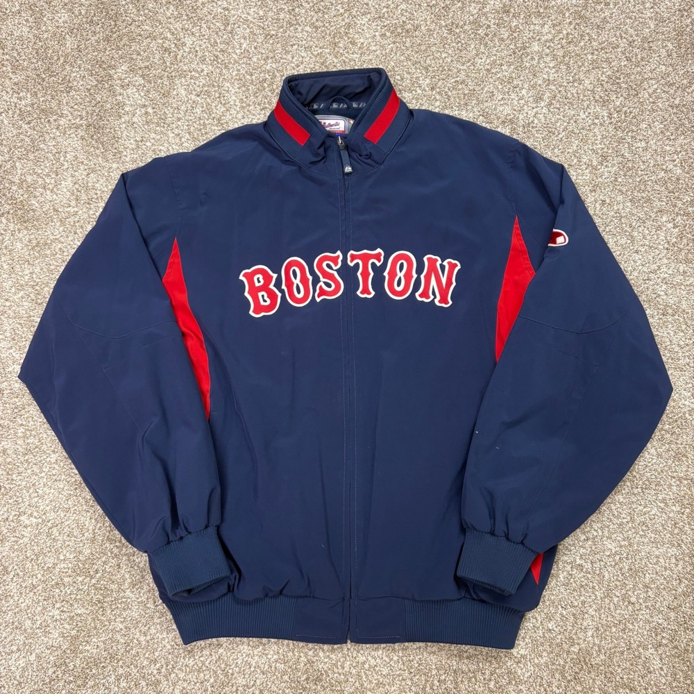 Vintage Majestic Boston Red Sox Therma Base Dugout Jacket Men's XL Full Zip MLB